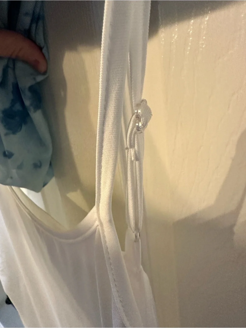 Sheer Light Blue Floral Maternity Maxi Dress with Short Sleeves